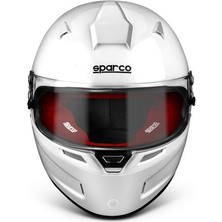 Sparco Rf-5 Kapalı Yarış Kaskı Fia Onaylı Beyaz Kırmızı Xs Beden
