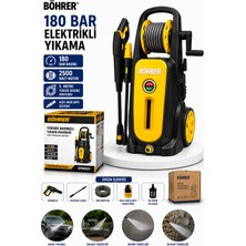 Böhrer BA011361 Profesyonel Yeni Nesil 180 Bar Yüksek Basınçlı Araç Oto Bahçe Yıkama Makinesi