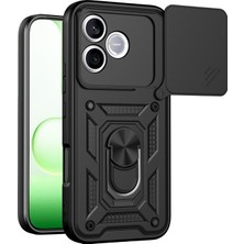 Uryport Huawei Honor 600 Lite Pars Lens Yüzüklü Silikon - Siyah