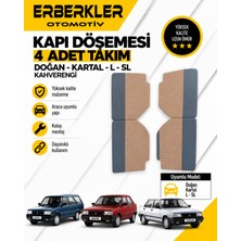 ERBERKLER Kapı Döşemesi Takımı (4 Adet) – Tofaş Doğan L / SL Uyumlu | Kahverengi Renk