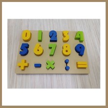 Bezos 3D Baskı Sayılar ve Matematik Sembolleri Öğretim Tahtası - Rakam Eşleştirme Puzzle, Temel Işlem Sembolleri (0-9) 22