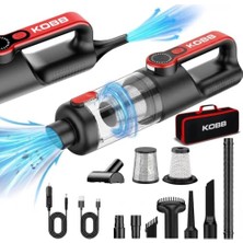 Vionna Kobb KBV20 12VOLT/ Li-Ion Şarjlı Kömürsüz Motor Hibrit Araç Süpürgesi + 8 Parça Aksesuar Seti + Taşıma Çantası