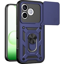 Uryport Huawei Honor 600 Lite Pars Lens Yüzüklü Silikon - Lacivert