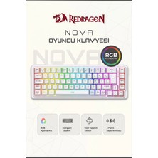 Redragon 68 Tuşlu Kablolu Gasket Rp Manyetik Switch 8000hz Rgb Oyuncu Klavyesi K709