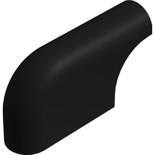 CATEKSSS 20X40 mm Elips Izgara Pabuç Siyah - 28’li Paket