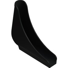 CATEKSSS 20X40 mm V Takoz Sıra Pabucu Siyah - 8’li Paket