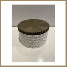 Bezos 3D Baskı 3lü Geometrik Desenli Kavanoz Seti Ahşap Görünümlü Kapaklı Dekoratif Mutfak Saklama Kabı 6-10-15 cm 22