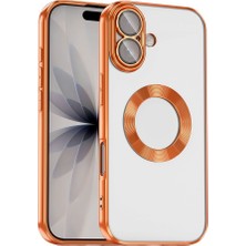 Lopard Apple iPhone 17 Telefon Kılıfı Kamera Korumalı Logo Gösteren Kapak Turuncu Ultra Ince Tasarım
