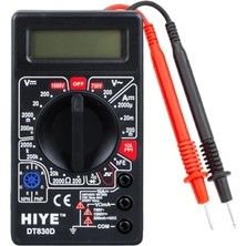 Myg Plus Monte Lua DT-830D Dijital Multimetre Ölçü Aleti - Siyah Kasa