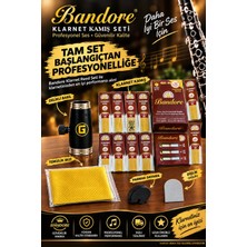 Bandore 1 Kutu 0,75 Klarnet Kamışı  2 Adet Parmak Dayama 1 Adet Dişlik 1adet baril 1 adet temizlik bezi