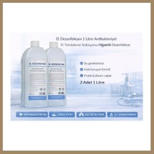Bezos El Dezenfektanı 1 Litre Antibakteriyel El Temizleme Solüsyonu 2 Adet 22