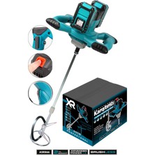 Assur 21V 1200W Çift Akülü Kablosuz Karıştırıcı Mikser Harç, Boya ve Alçı Karıştırma Makinesi