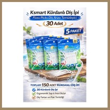 Bezos Ksmart Kürdanlı Diş Ipi 30 Adet Floss Picks Diş Arası Temizleyici 5 Paket 22