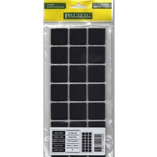 CATEKSSS Paficic Kare Yapışkanlı Sandalye Koltuk Mobilya Ayak Keçesi Felt 30X30 mm Siyah - 58’li Paket
