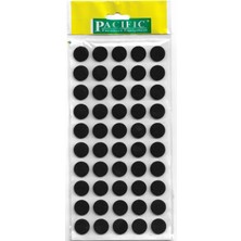 CATEKSSS Pacific Yuvarlak Yapışkanlı Sandalye Koltuk Mobilya Ayak Keçesi Felt 18 mm Siyah - 6’lı Paket