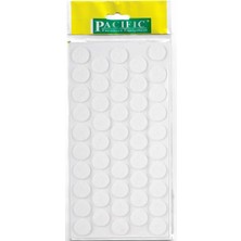 CATEKSSS Pacific Yuvarlak Yapışkanlı Sandalye Koltuk Mobilya Ayak Keçesi Felt 20 mm Beyaz - 6’lı Paket
