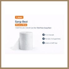 Bezos Sargı Bezi 15 cm x 10 M 1 Adet Pamuklu Hidrofil Gazlı Bez Tekli Rulo Sargı Bezi 22