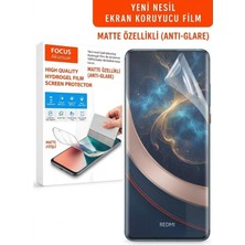 Focus Kaplama Redmi Note 14 4g Mat Kırılmaz Cam Özel Kesim Hydrogel Film