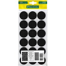 CATEKSSS Pacific Yuvarlak Yapışkanlı Sandalye Koltuk Mobilya Ayak Keçesi Felt 35 mm Siyah - 16’lı Paket