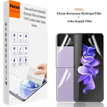Focus Kaplama Samsung W23 Uyumlu Kırılmaz Cam Özel Kesim 3 In 1 Hydrogel Film X2