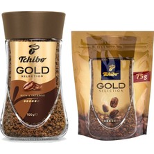 Tchibo Gold Selection Çözünebilir Kahve 100 gr Kavanoz + 75 gr Eko