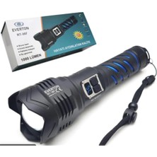 Nusrat Bilişim Everton RT-397 Metal Fener 1000 Lümen Şarjlı 50W Su Geçirmez (Parlaklık Ayarl ) LED Gösterge