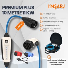 Nrgkick 11KW 16A Taşınabilir Şarj Istasyonu (Premium Plus Light Set 10M Çantalı Tüm Priz Adaptör Setli Monofaze Trifaze Ac Mobil Wallbox Opsiyonel Wifi+Bluetooth)