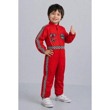 Nats Kids Işıklı Tarz Erkek Çocuk F1 Yarışçı Kostümü