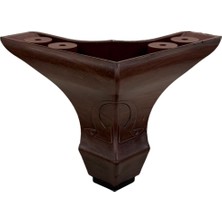 CATEKSSS 8 cm Koç Lükens Ayak Ceviz Ahşap - 2’li Paket