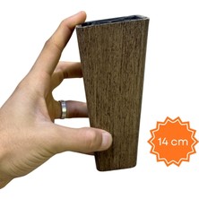 CATEKSSS 14 cm Riva Ayak Vanezia Ahşap - 30’lu Paket