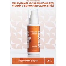 Enzym Cosmetics Enzym Multivitamin Saç Bakım Serumu Canlandırıcı Etki 75 ml Doğal İçeriklerle