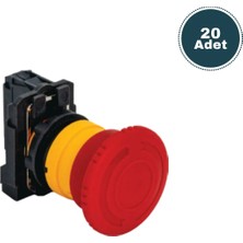 Derko 20 Adet Acil Stop Buton 1nck (Kalıcı)