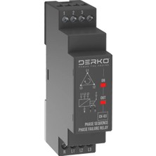 Derko Motor Faz Koruma Rolesi Faz Yokluğu Asimetrik Ince Kasa (Ck-03)