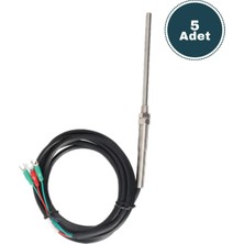 Derko  5 Adet Sıcaklık Sensörü Termokupl K Tipi 5X200 mm Nıcr-Nı