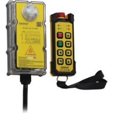 Derko TY-B6S Tek Hızlı 6 Yön Hareket Uzaktan Vinç Kumanda Kontrol Seti Acil Stoplu 24-500VAC