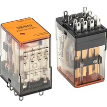 Derko 5 Set  XS2C-D24L 24VDC 8 Pin Röle  + Soket Takım Ledli