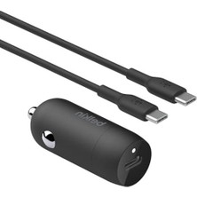 Odea 30W Hızlı Araç Şarj Cihazı, Usb-C Portu ve Kablosu Dahil, Evrensel
