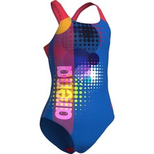Girl's Dots Swimsuit Swim Pro Back Kız Çocuk Mayo