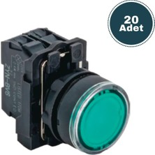 Derko 20 Adet Işıklı Start Buton (220V Ac)