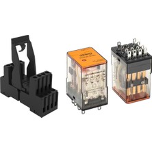 Derko 5 Set  XS2C-A220L 220VAC 8 Pin Röle  + Soket Takım Ledli
