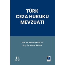 Adalet Yayınevi Türk Ceza Hukuku Mevzuatı