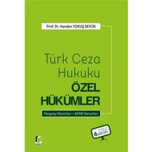 Adalet Yayınevi Türk Ceza Hukuku Özel Hükümler