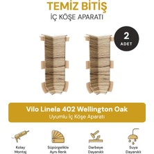 Vilo Süpürgelik Iç Köşe Aparatı 2 Adet – Linela 402 Wellington Oak Uyumlu