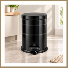 Bezos Mikro 5 L Siyah Pedallı Çöp Kovası 22