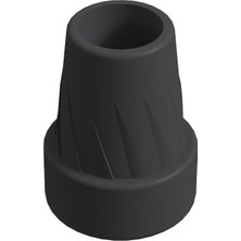 CATEKSSS Baston Lastiği Kanedyen Koltuk Değneği Asa Lastiği 16 mm Antrasit Gri - 40’lı Paket