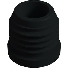 CATEKSSS 32 mm Kademeli Plastik Rotil Gövdesi M8 Siyah - 40’lı Paket