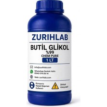 Zurihlab Zurıhlab Butil Glikol %99 Chem Pure - Butyl Glycol - 1lt