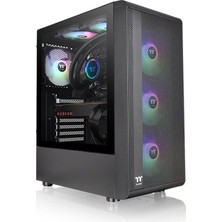 Thermaltake S200 Tg 550W 80+ Argb 3X120MM Fan Mesh Ön Panel, Tempered Glass Pencereli Oyuncu Kasası