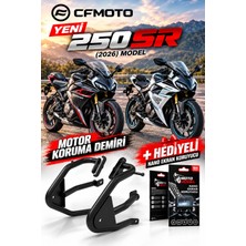 Cf Moto Yeni 250 Sr 2026 Model Uyumlu Motor Koruma Demiri (Takozsuz) + Ekran Koruyucu Hediye