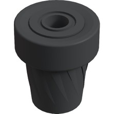 CATEKSSS Baston Lastiği Kanedyen Koltuk Değneği Asa Lastiği 19 mm Antrasit Gri - 42’li Paket